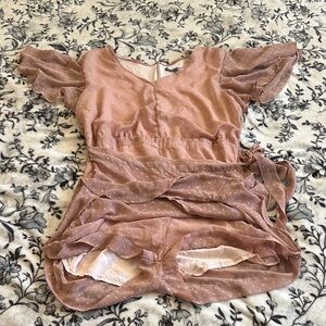 Pink Polka Dot Romper